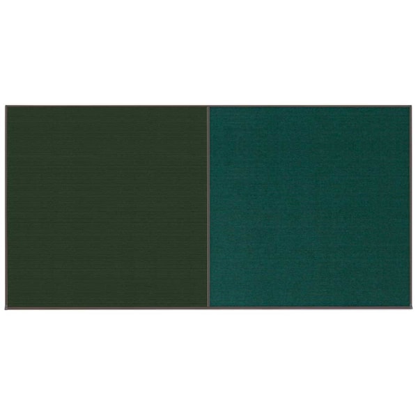 United Visual Products Enclosed Corkboard, 1 Door, 60"x36", 4" Fra UV3410-BLACK-FORBO - main